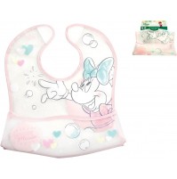 Lulabi Disney Minnie Tender, Bavaglino, Plastica, 30x28 cm, 6+ mesi, Rosa